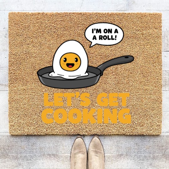 Lets Get Cooking Coir Doormats
