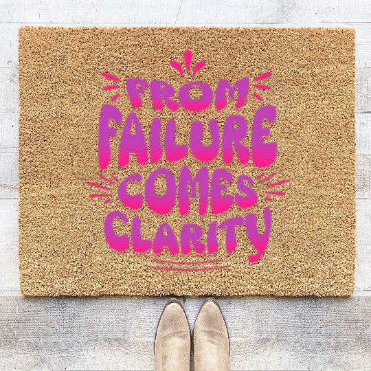 From Failure Comes Clarity – Embrace Growth Coir Doormats