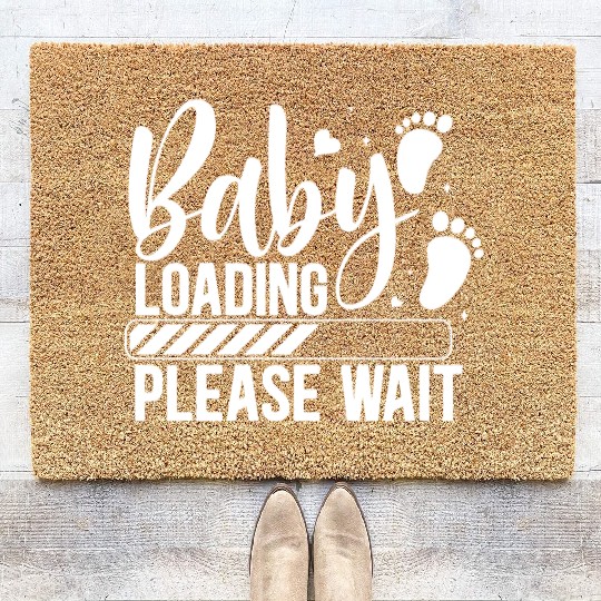 Baby loading babes women mother design newborn Coir Doormats