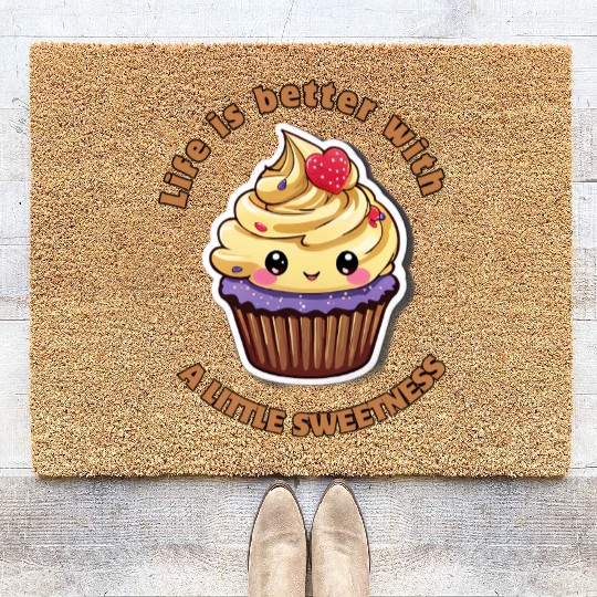 Life is better with a little sweetness Coir Doormats