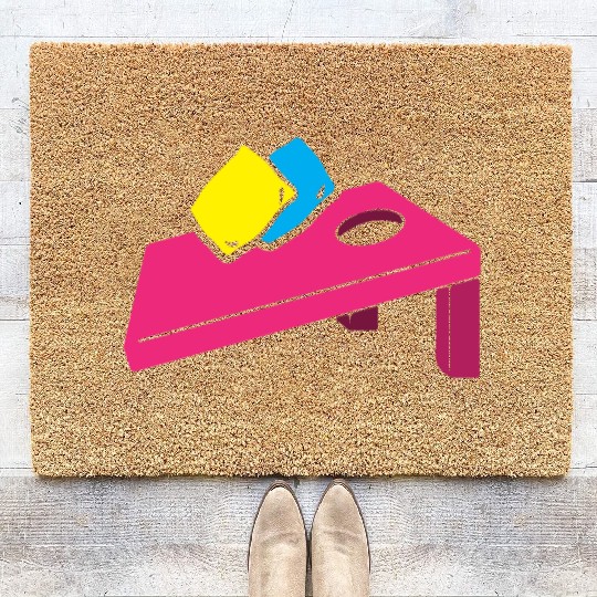 Step Back I'm A Cornhole Champion Coir Doormats