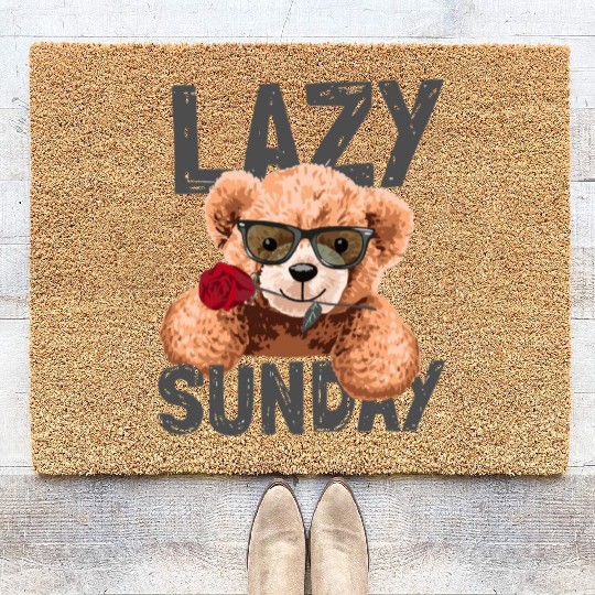 lazy sunday Coir Doormats