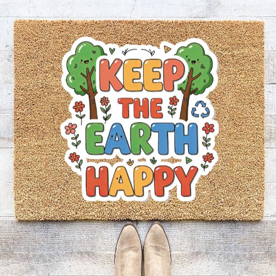 Keep the earth happy Coir Doormats