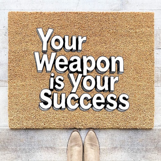 Your weapon is your success - Classic design Coir Doormats