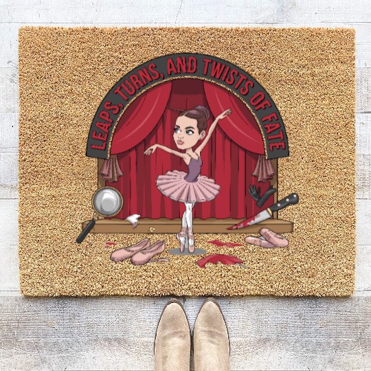 Leaps Turns Twists of True Fate True Crime Coir Doormats
