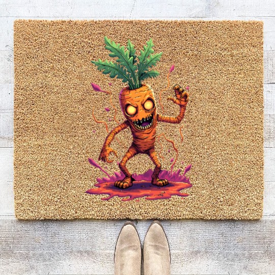 Carrot Monster Coir Doormats