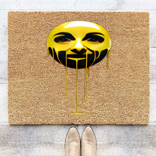 Melting Gold Face Coir Doormats