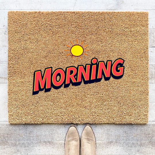 Morning with a sun Coir Doormats