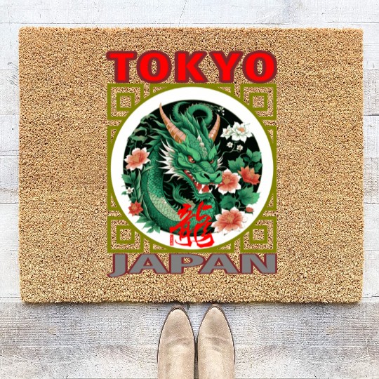 Tokyo Green Dragon Coir Doormats