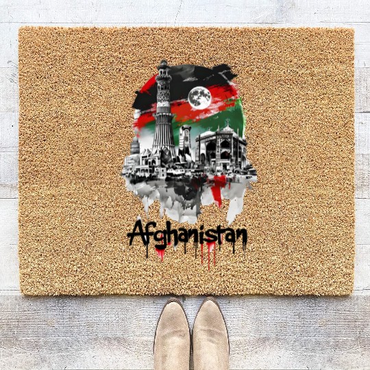Kabul Store Afghanistan Urban View Coir Doormats