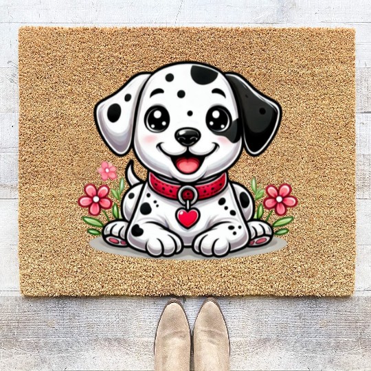 My Dog Is My Valentine Coir Doormats