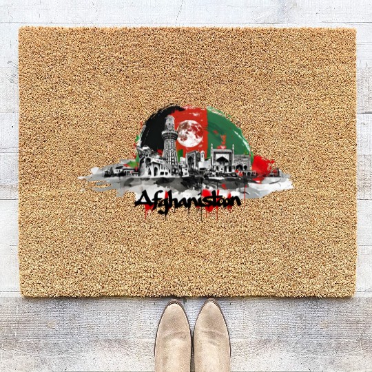 Kabul Store Afghanistan Urban Famous Buildings Coir Doormats