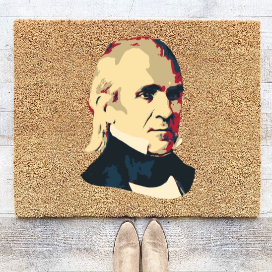 President James K Polk Coir Doormats