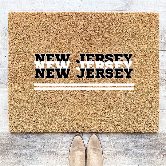 NEW JERSEY GARDEN STATE GROWN AND PROUD Coir Doormats