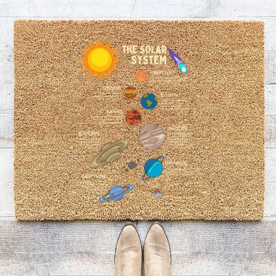 The Solar System Planets Coir Doormats