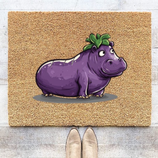 Hip Eggplant Coir Doormats