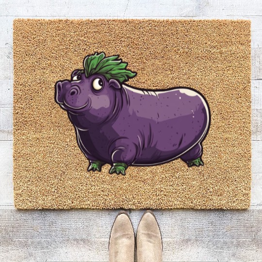 Hip Eggplant Coir Doormats