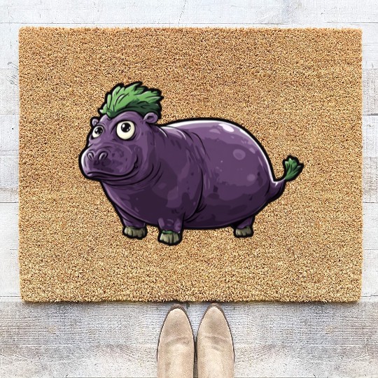 Hip Eggplant Coir Doormats