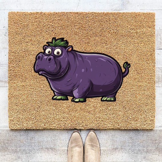 Hip Eggplant Coir Doormats