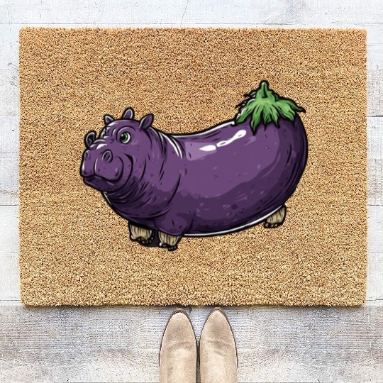 Hip Eggplant Coir Doormats