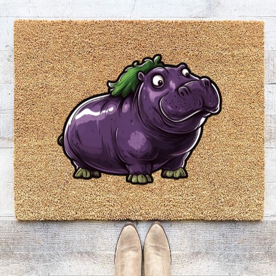Hip Eggplant Coir Doormats