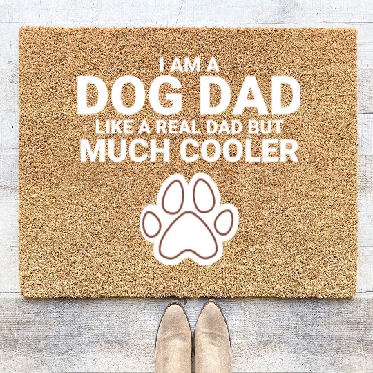 I ama dog dad Coir Doormats