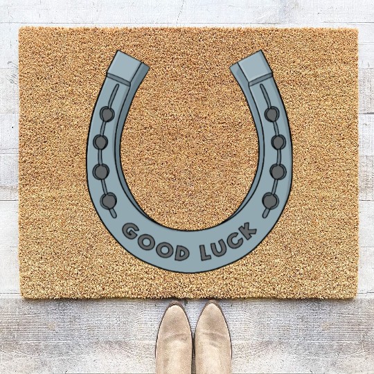Good Luck Horseshoe Coir Doormats