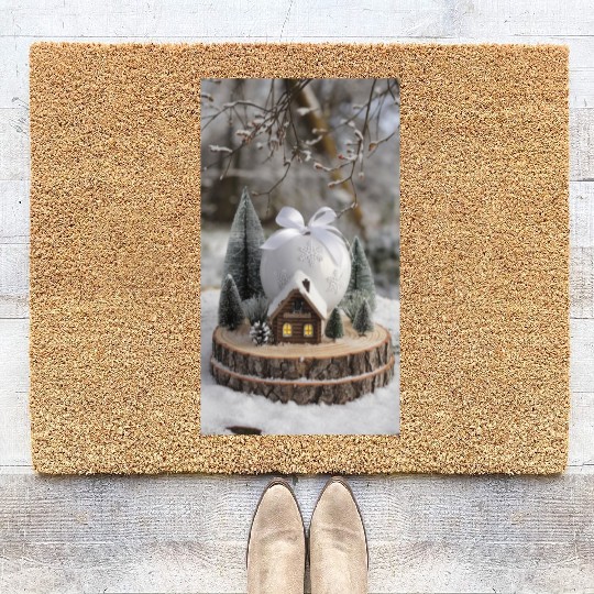 Winter Wonderland: A Miniature Holiday Escape Coir Doormats