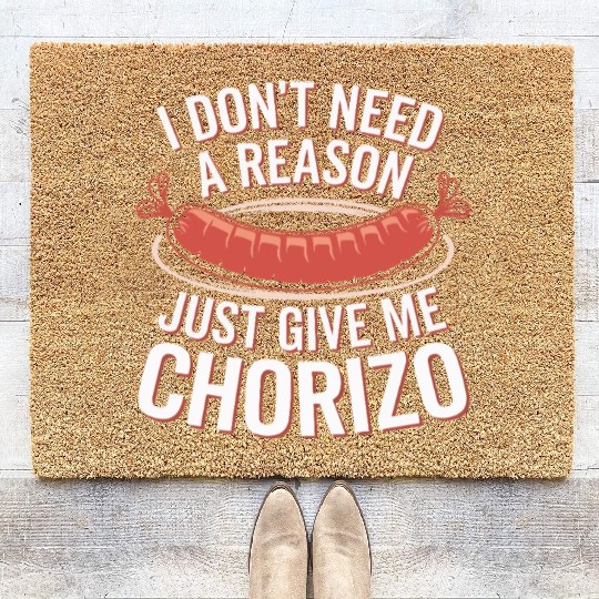 Chorizo Mexican Food Mexico Cuisine Foodie Sausage Coir Doormats