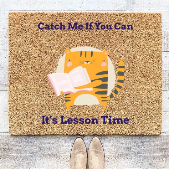 Cheetah Teacher Coir Doormats