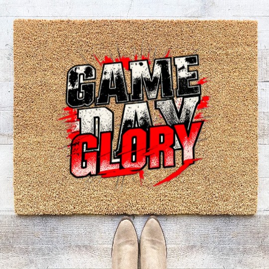 Game Day Glory Intense Bold Sports Design Coir Doormats