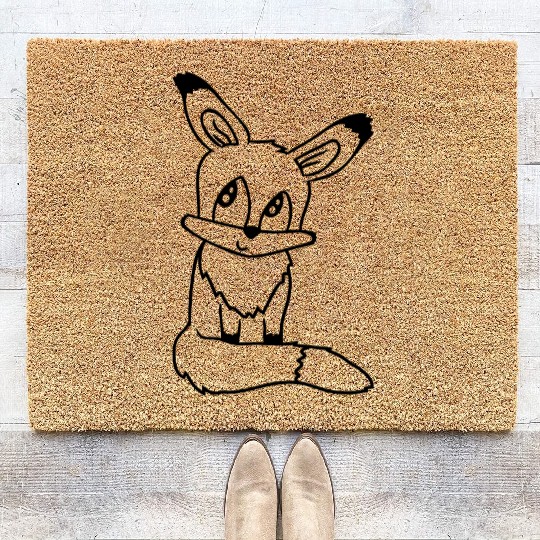 Red Fox Forest Animal Cunning Smart Cute Wild Dog Coir Doormats