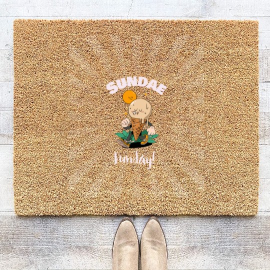 Sunday Sunday!, ice-cream Coir Doormats.