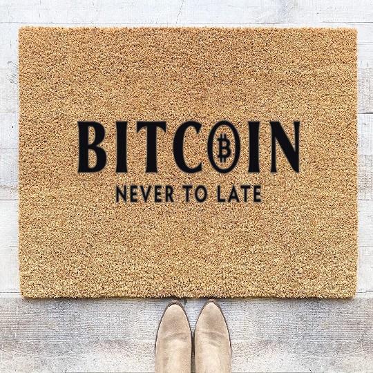 Bitcoin BTC Krypto Investor Bitcoins Bitcoin Coir Doormats