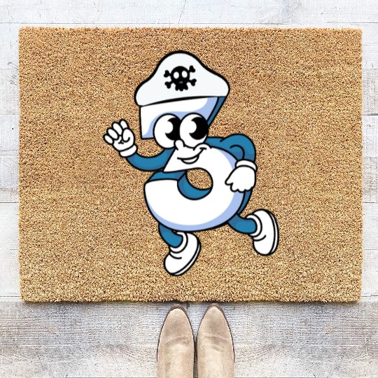 Number Three Pirate Treasure Hunter s Triumph Coir Doormats