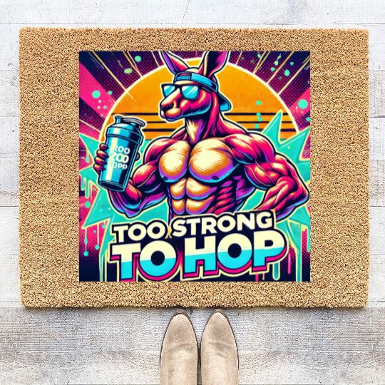 Retro Muscle Kangaroo Coir Doormats