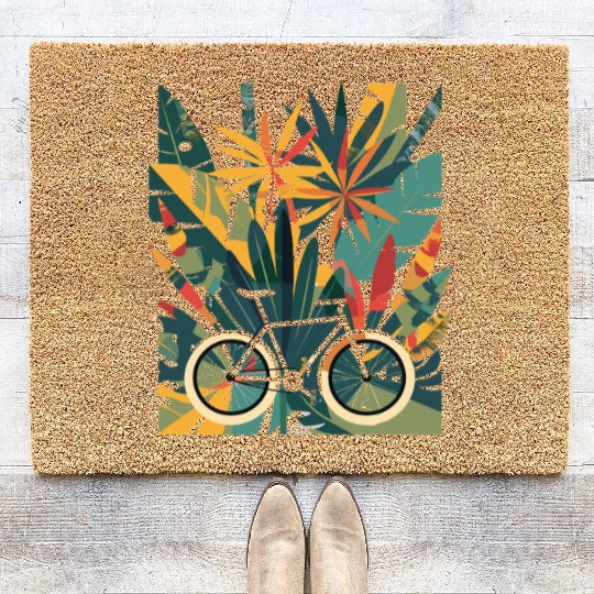 Cycling Comic Look Coir Doormats