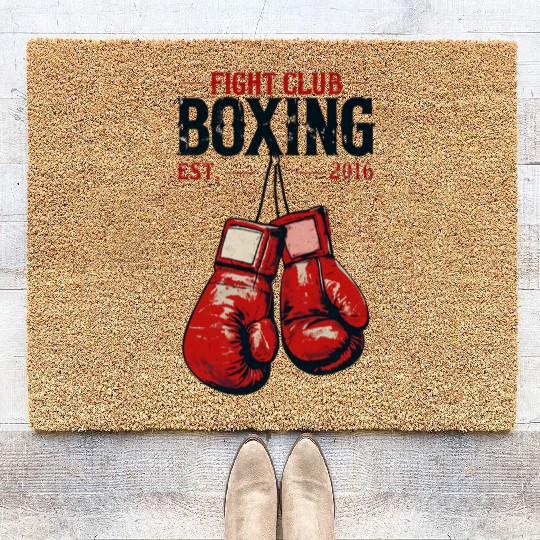 Fight Club Boxing Design Coir Doormats