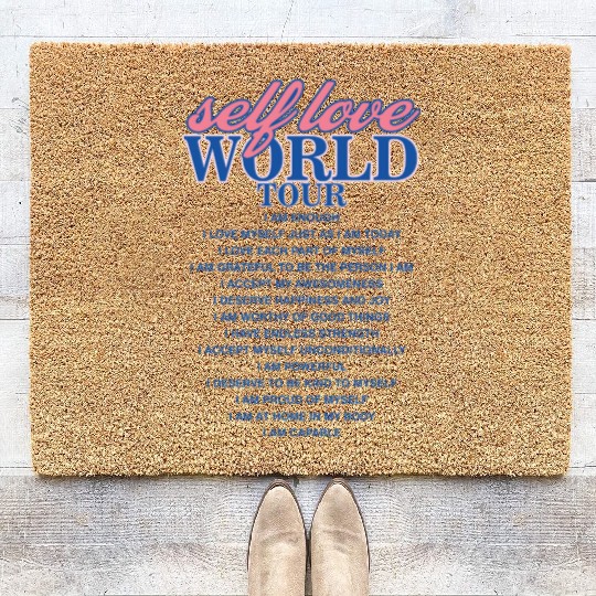 Selflove World Tour Coir Doormats