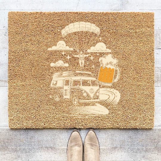 Skydive & Road Trip | Adventure & Freedom Coir Doormats