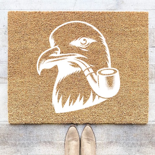 Seagull With Nordic Nautical Charisma Coir Doormats