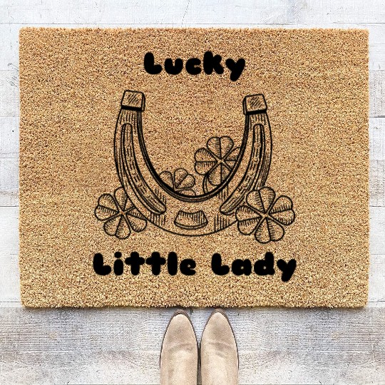 Lucky Little Lady Coir Doormats