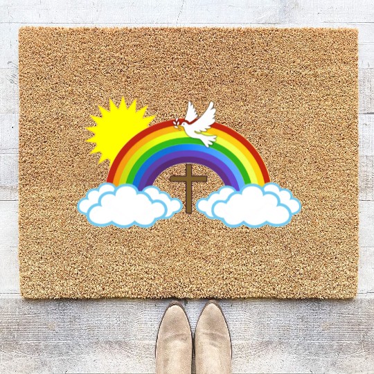 You're the Blessed! (no text) Coir Doormats
