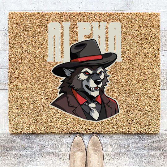 Alpha Wolf – No Beta Behavior Coir Doormats