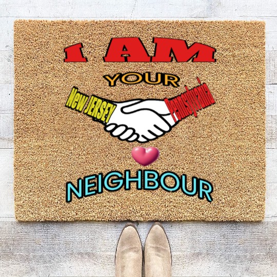 I AM YOUR NEIGHOUR NEW JERSEY AND PENNSYLVANIA Coir Doormats