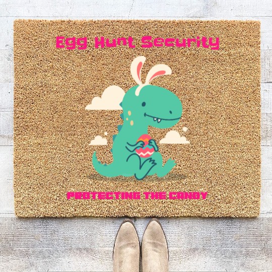 Egg Hunt Securiety Protecting the Candy Coir Doormats