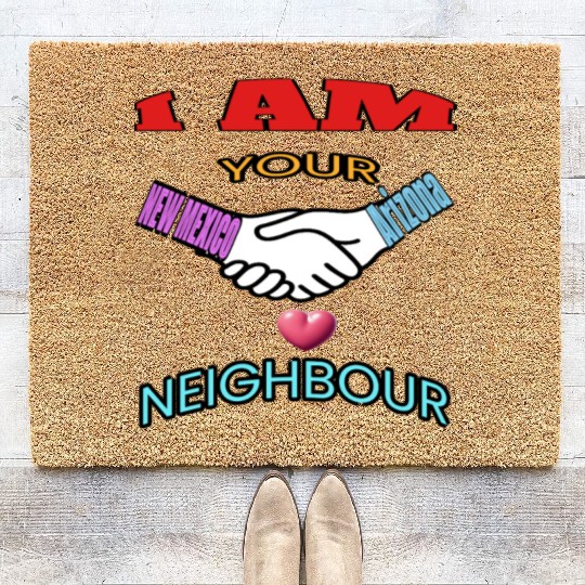 I AM YOUR NEIGHOUR NEW MEXICO AND Arizonna Coir Doormats