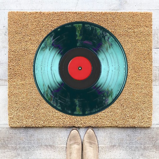 vintage vinyl Coir Doormats