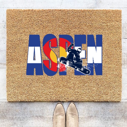 Vintage Skateboarding Americana Design Coir Doormats