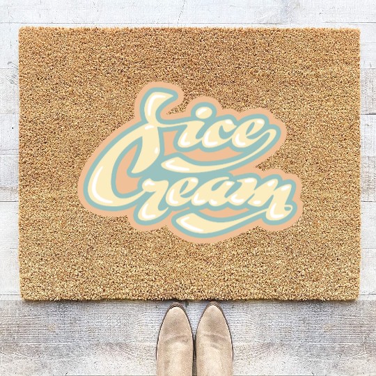 Whimsical Ice Cream Delight Coir Doormats